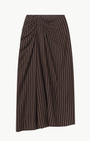 A.L.C Jean Striped Midi Skirt at Romi Boutique