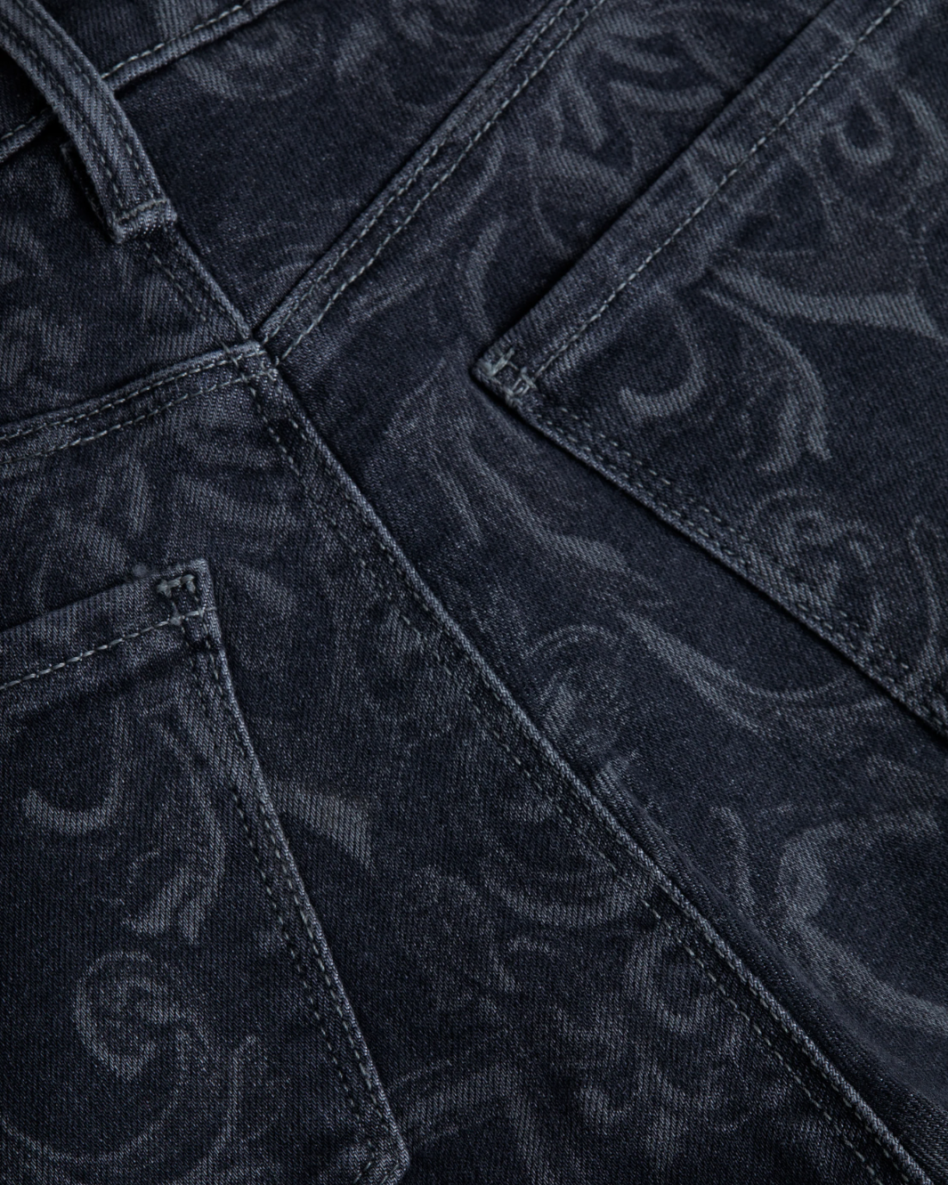MARTY HIGH RISE FLARE IN GREY MEDITERRANEAN