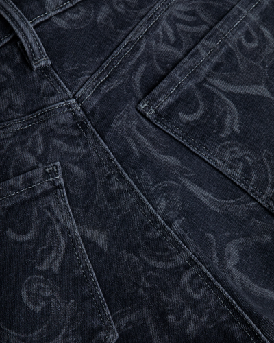 MARTY HIGH RISE FLARE IN GREY MEDITERRANEAN