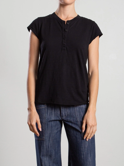 SAL HENLEY IN SUPIMA SLUB IN BLACK