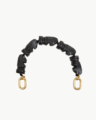 TOP HANDLE STRAP IN BLACK KNIGHTS