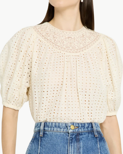 AMINA TOP IN IVORY