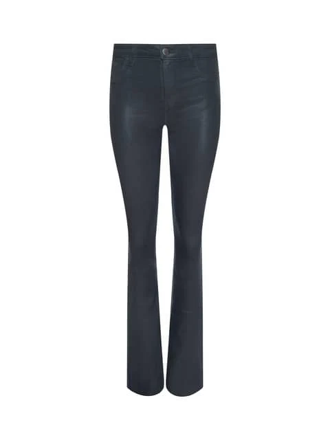 RUTH STRAIGHT-LEG JEAN IN DARK SLATE GREY COATED