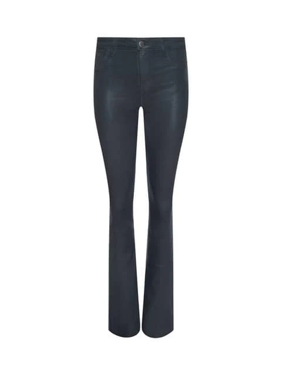 RUTH STRAIGHT-LEG JEAN IN DARK SLATE GREY COATED