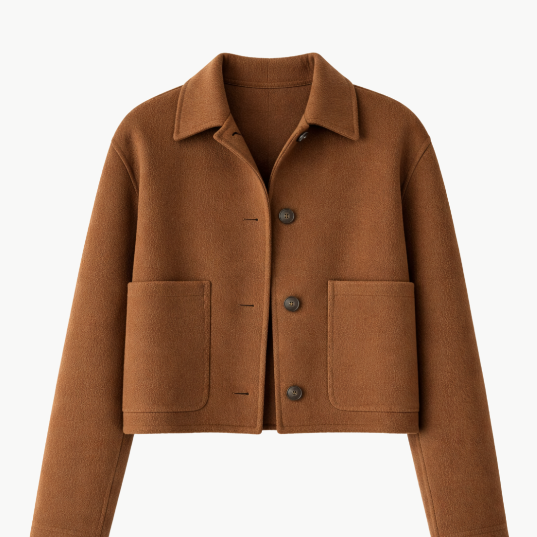 Vince WOOL AND CASHMERE-BLEND SHORT JACKET at Romi Boutique