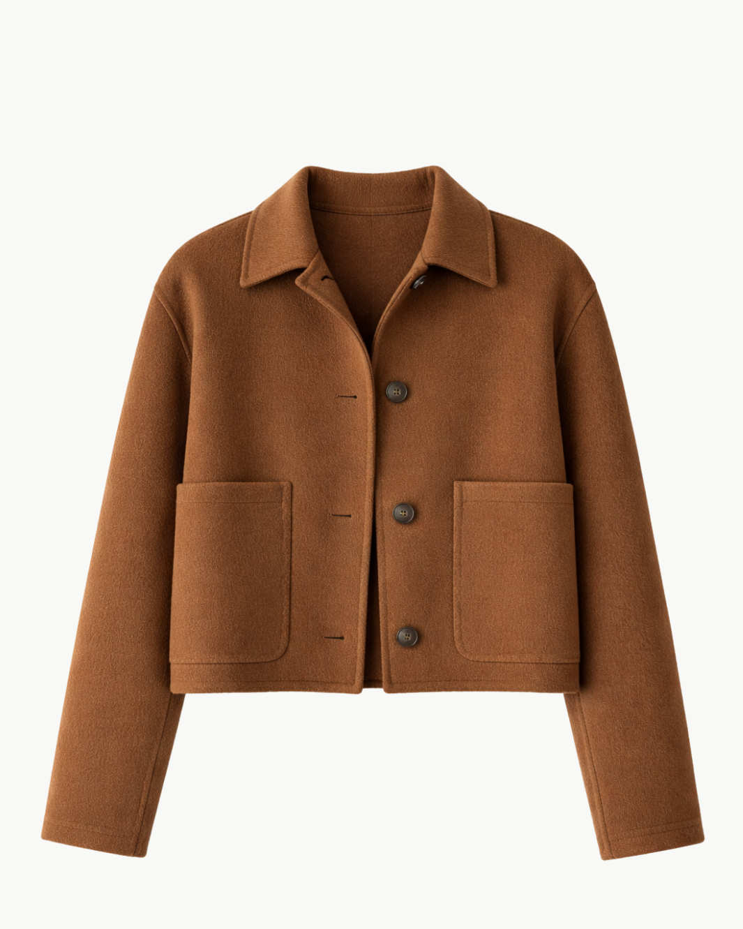 WOOL AND CASHMERE-BLEND SHORT JACKET