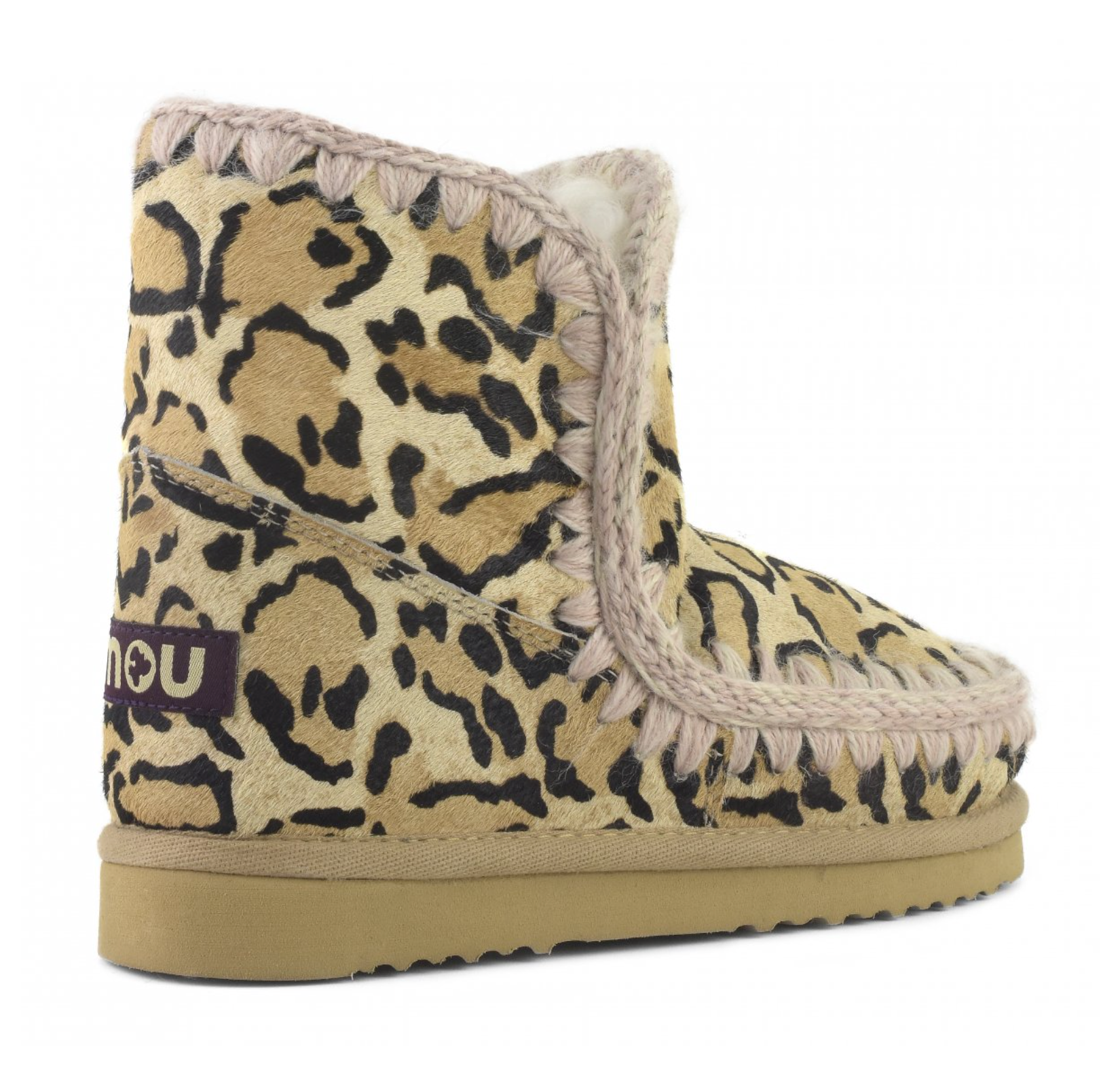 Mou ESKIMO IN BIG LEOPARD SAND at Romi Boutique