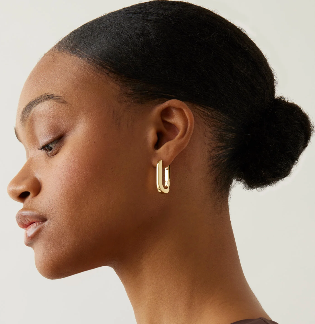 U-LINK EARRINGS IN GOLD