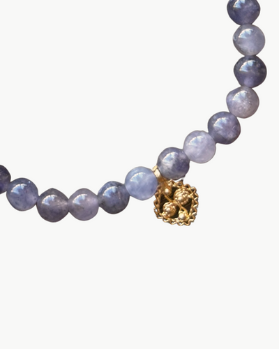CHARM BRACELET IN PURPLE SMOKE