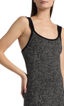 Ramy Brook Lidia Sleeveless Metallic Sweater Mini Dress at Romi Boutique