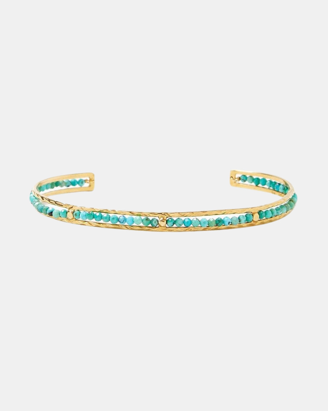 SEDONA BRACELET IN TURQUOISE AND GOLD - Romi Boutique