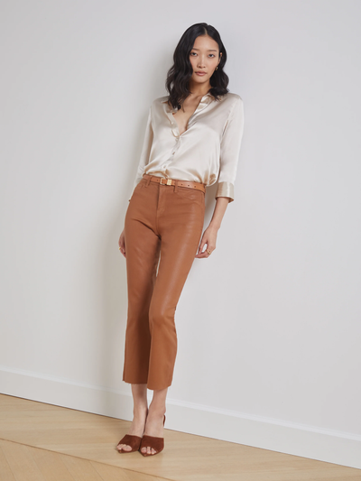 DANI 3/4 SLEEVE BLOUSE IN CHAMPAGNE - Romi Boutique