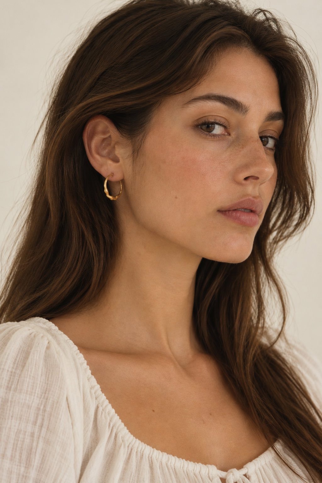 Chan Luu Crescent Hoop Earrings at Romi Boutique