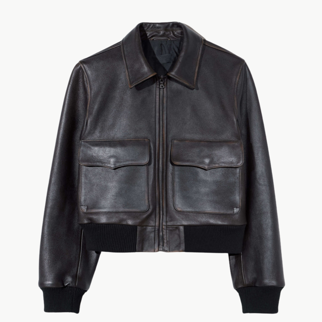 Redley Leather Bomber Jacket