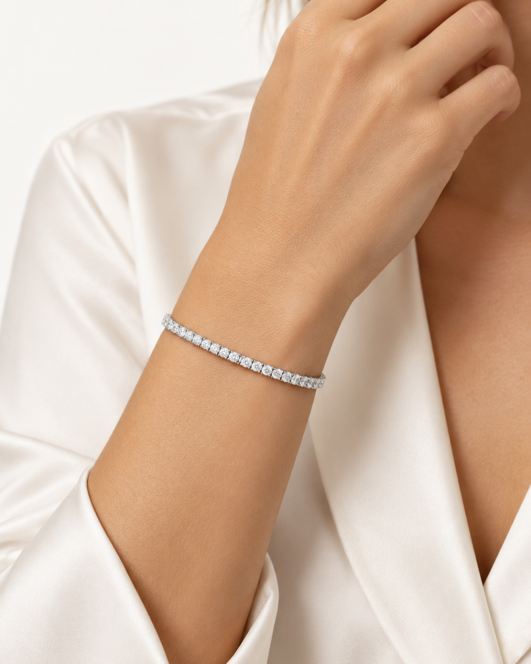 Emerson Stone Flex Diamond Bangle at Romi Boutique