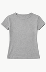 DONNI. THE POINTELLE BABY TEE at Romi Boutique