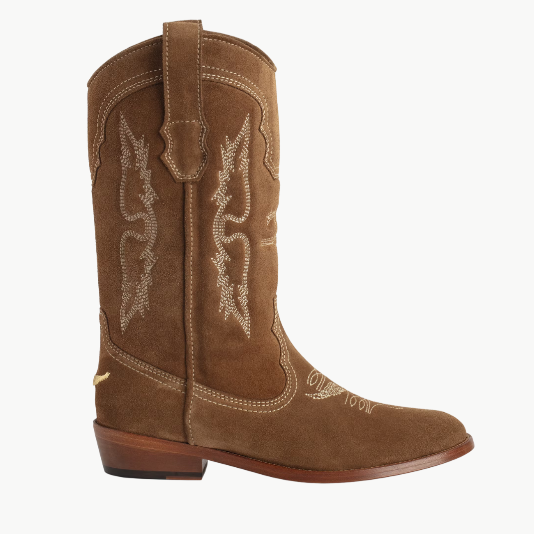 Zadig & Voltaire TEX WESTERN SUEDE BOOTS at Romi Boutique