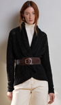 Autumn Cashmere 8-Ply Cable Drape at Romi Boutique
