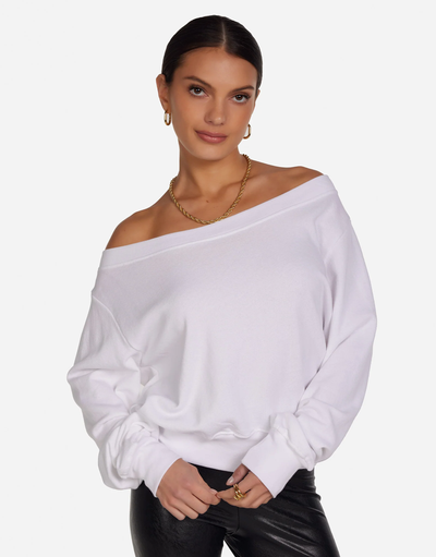 BIX SWEATSHIRT IN WHITE