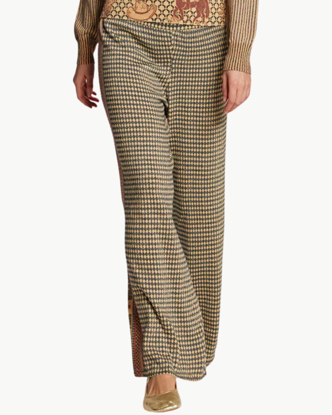 Me369 MICHELLE KNIT PANTS at Romi Boutique