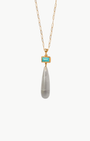 Chan Luu Messina Necklace In Clear Quartz at Romi Boutique