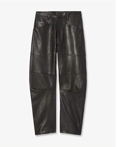 SHON LEATHER PANT IN BLACK - Romi Boutique