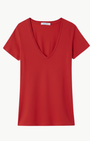 Nili Lotan Carol V-Neck Tee Shirt at Romi Boutique