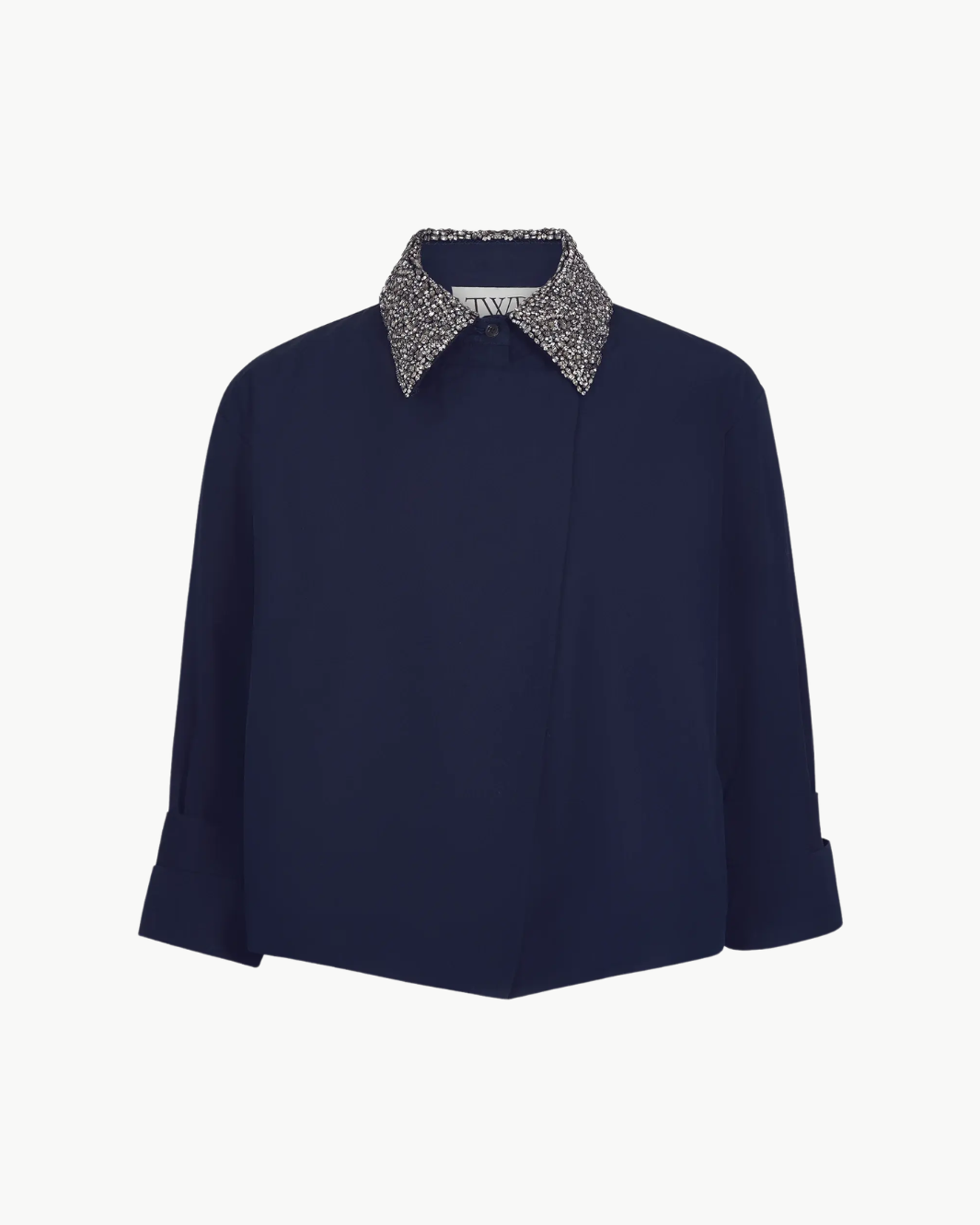 TWP New Chapter W/ Crystal Collar Shirt at Romi Boutique