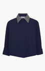TWP New Chapter W/ Crystal Collar Shirt at Romi Boutique