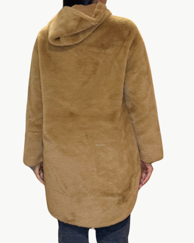 CARIBOU HOODED JACKET IN CAMEL