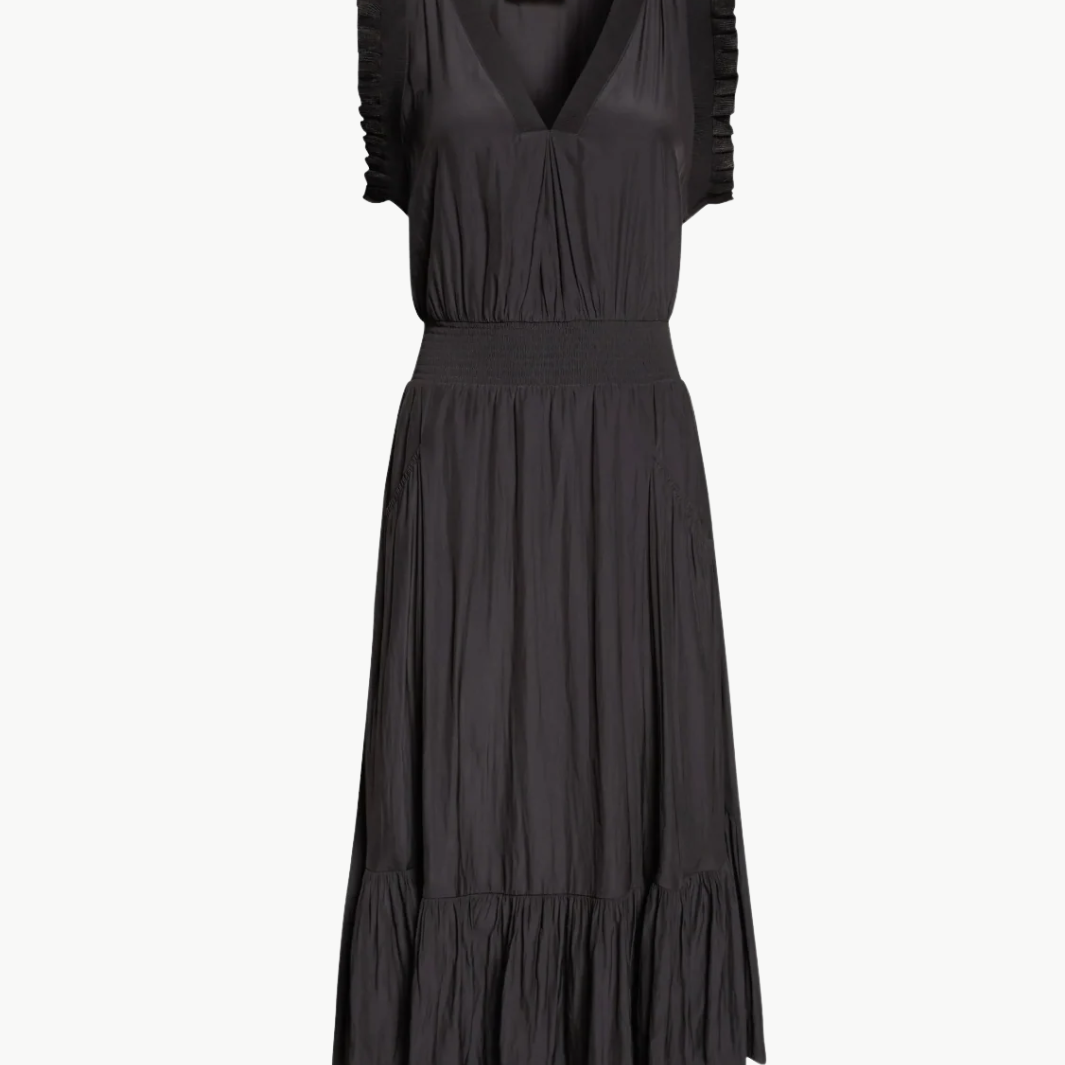 Ramy Brook COCO SMOCKED SLEEVELESS DRESS at Romi Boutique