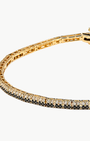 EF Collection Diamond Double Row Eternity Bracelet w/ Black & White Diamond at Romi Boutique