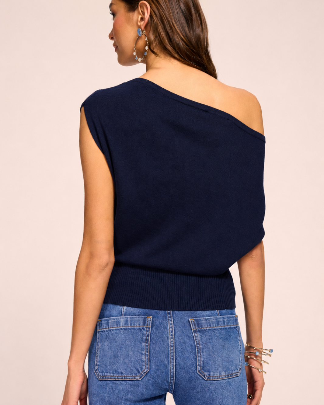 Chet Merino Off-The-Shoulder Sweater
