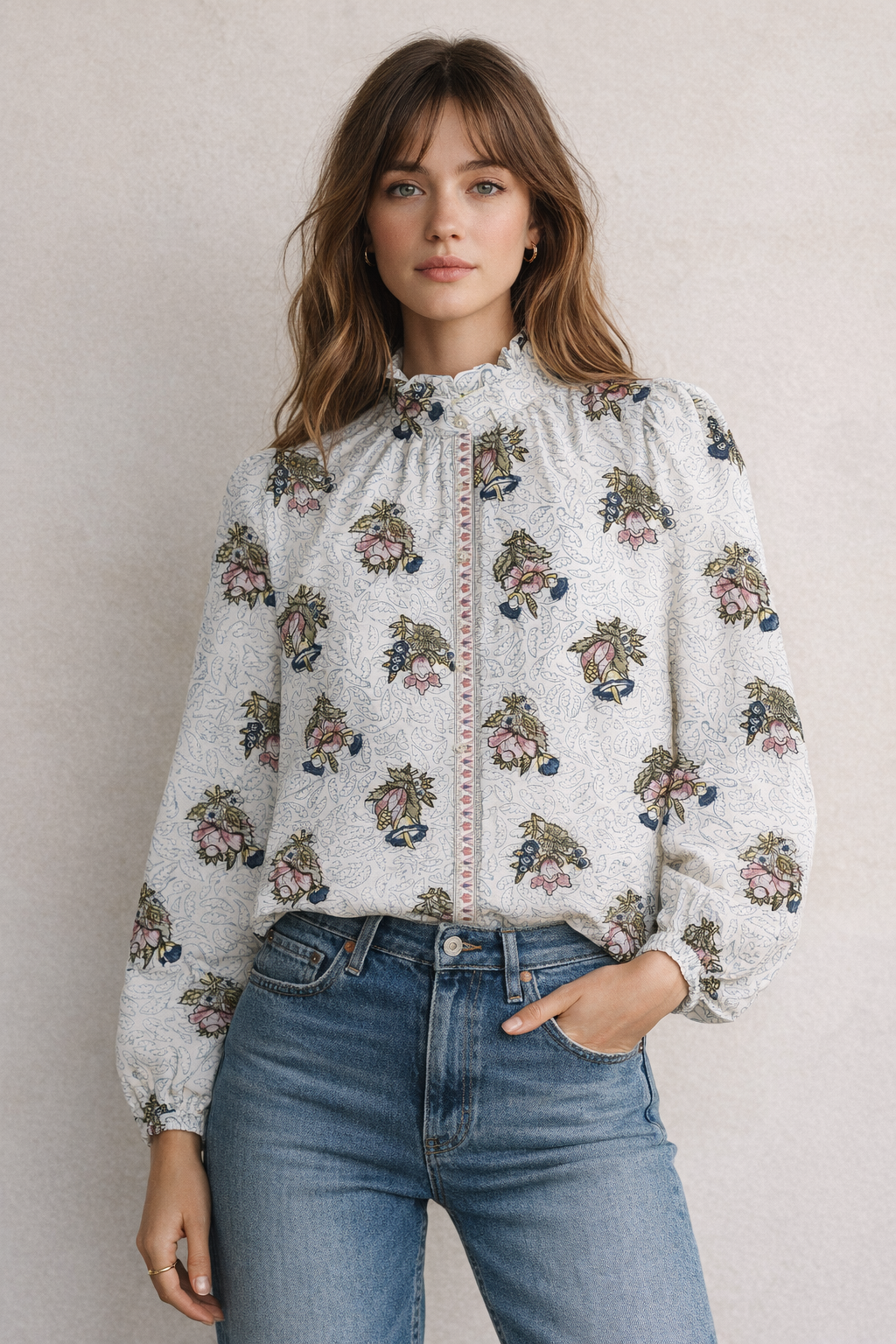 Alix of Bohemia ANNABEL MIST QUATRE SHIRT at Romi Boutique
