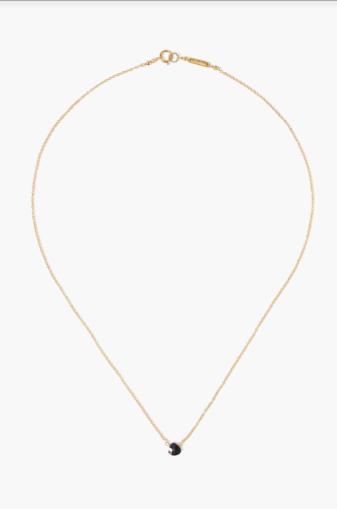 NECKLACE IN BLACK SPINEL - Romi Boutique