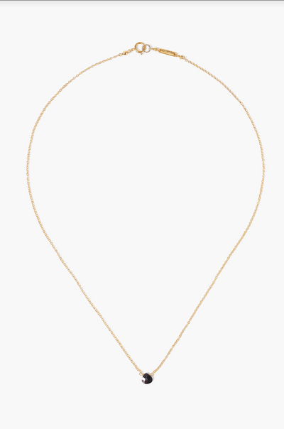 NECKLACE IN BLACK SPINEL - Romi Boutique
