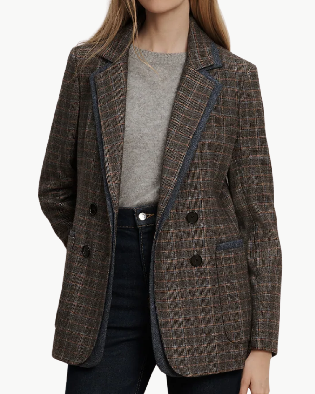 HEDI PLAID DICKEY JACKET