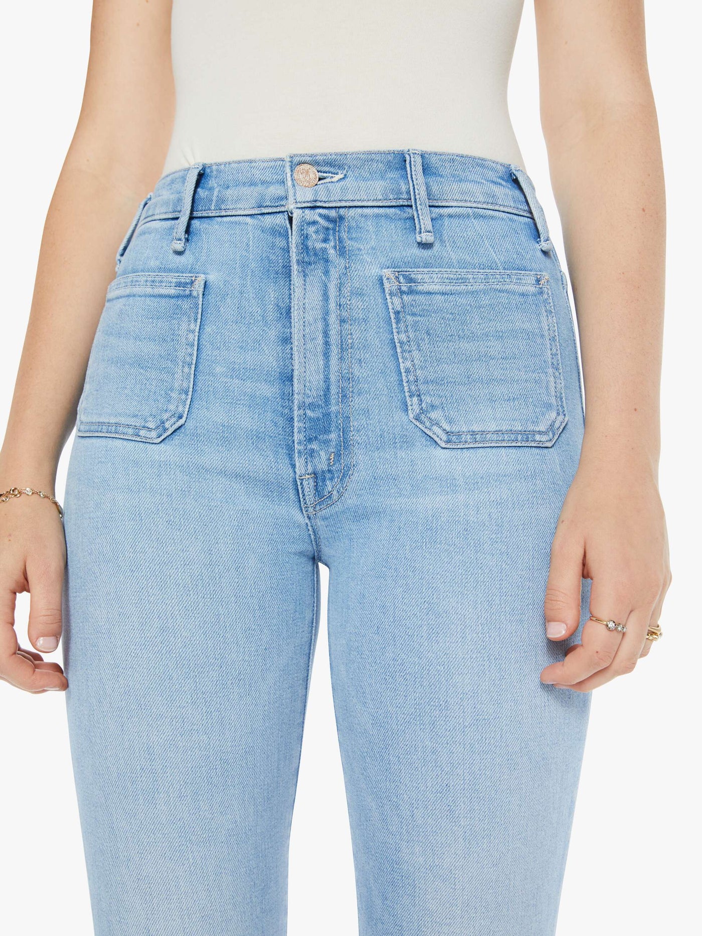 HUSTLER PATCH POCKET ANKLE IN TUNE IN TUNE OUT