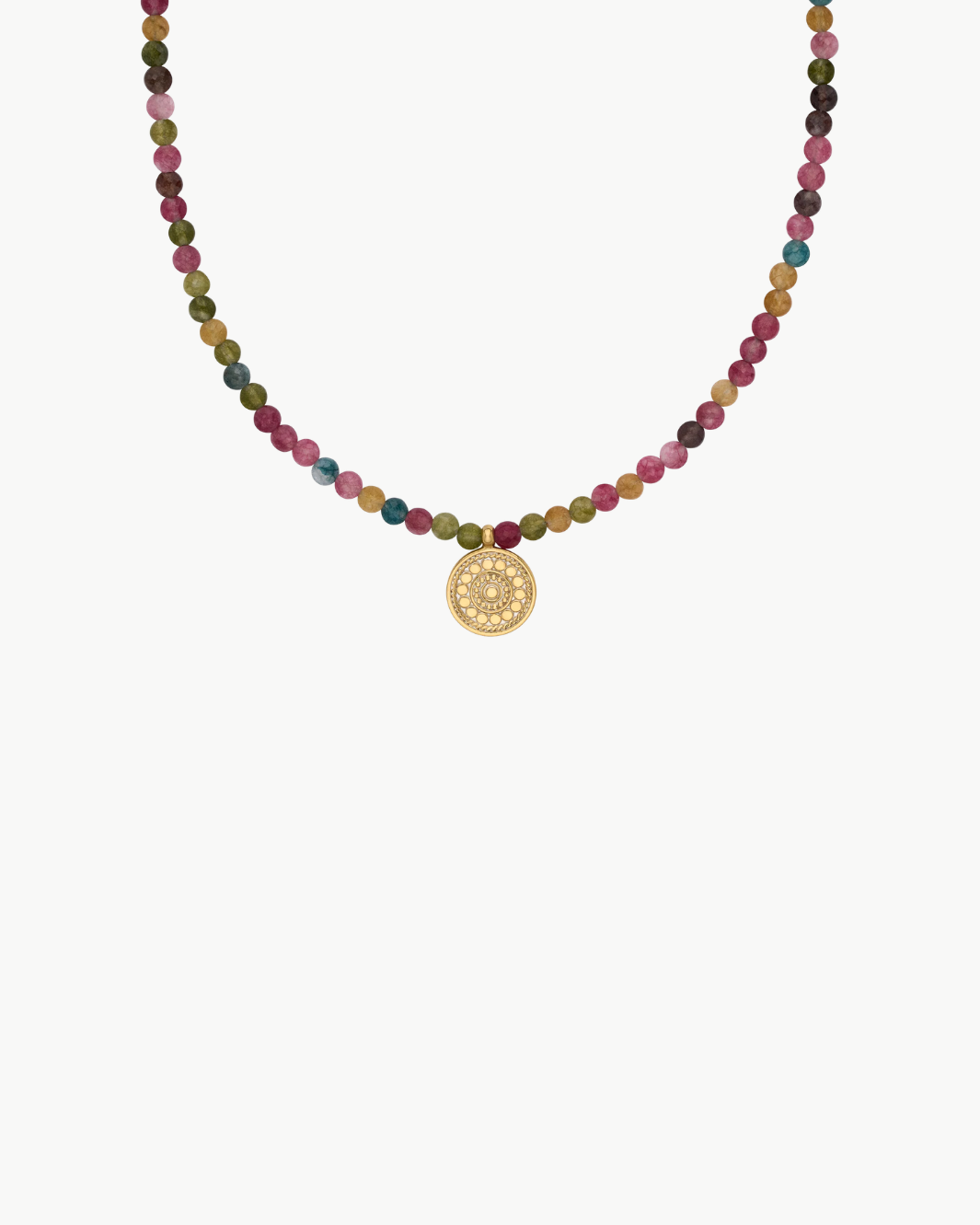 Anna Beck Multi-Color Jade Pendant Necklace at Romi Boutique
