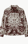 Alix of Bohemia EMERY AUBURN SPOKE SILK SHIRT at Romi Boutique