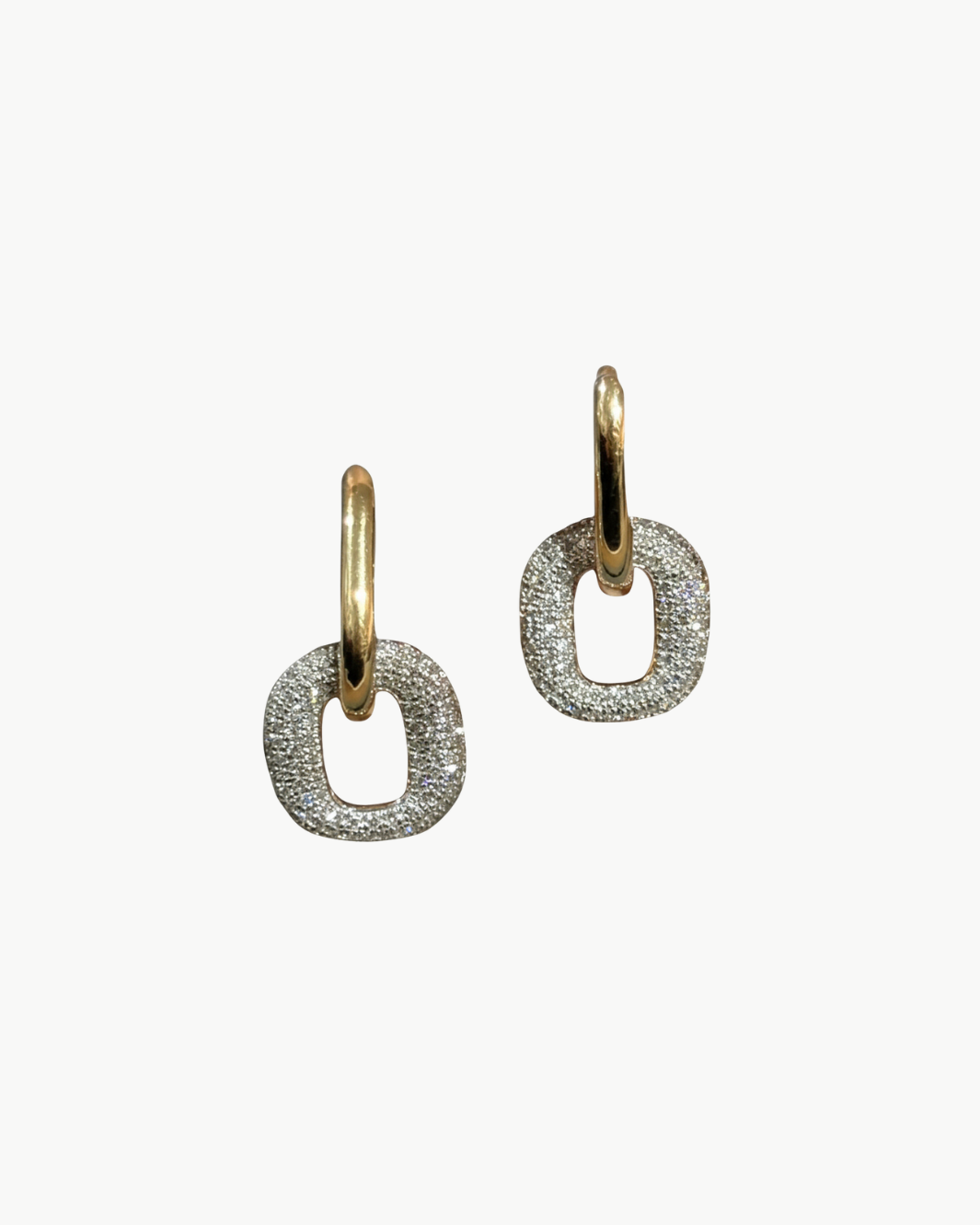 Lumilla Small Diamond Door Knob Earring at Romi Boutique