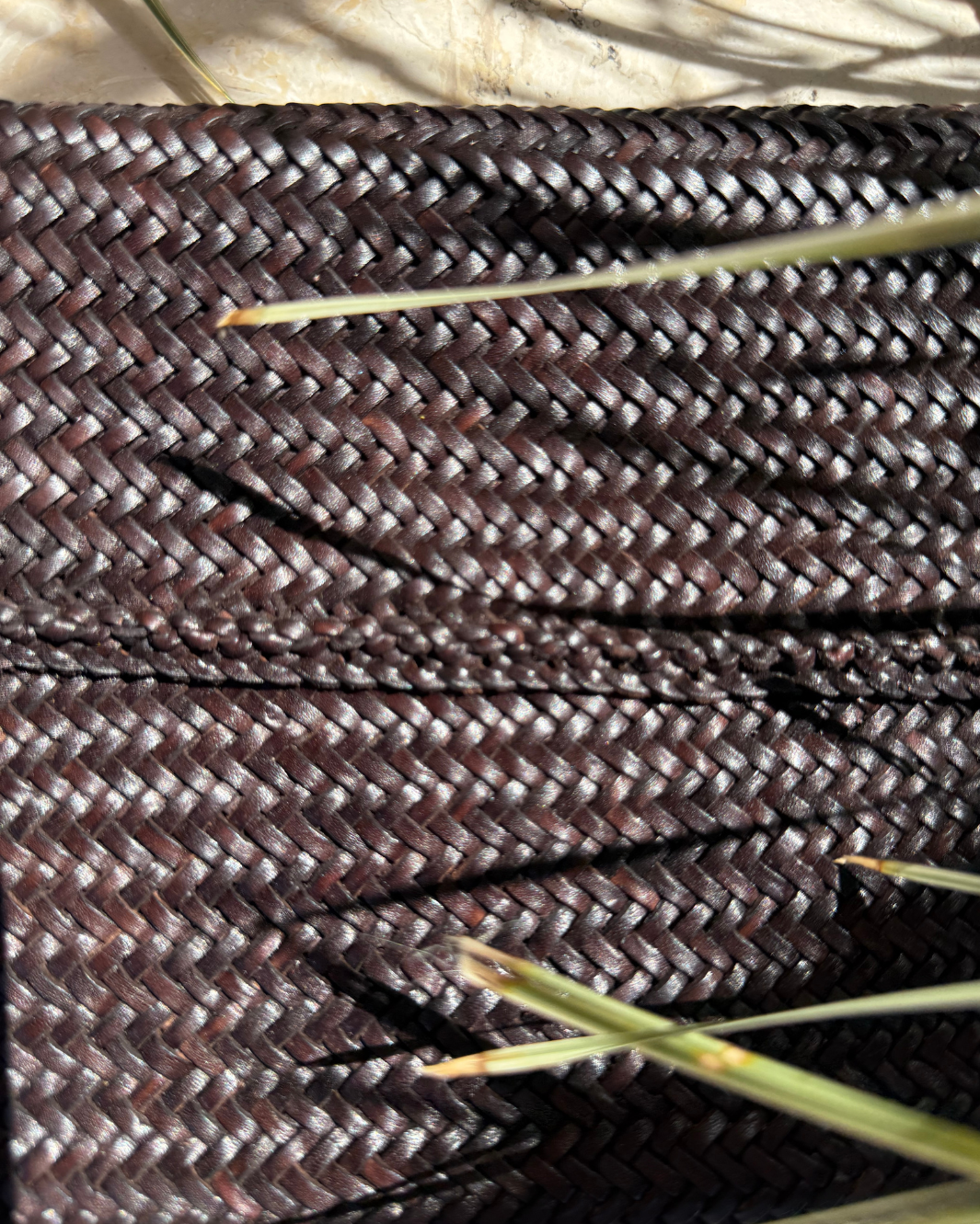 POLO POCHETTE IN DARK BROWN