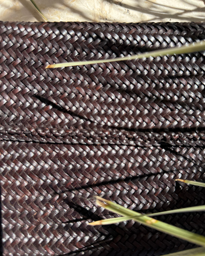 POLO POCHETTE IN DARK BROWN