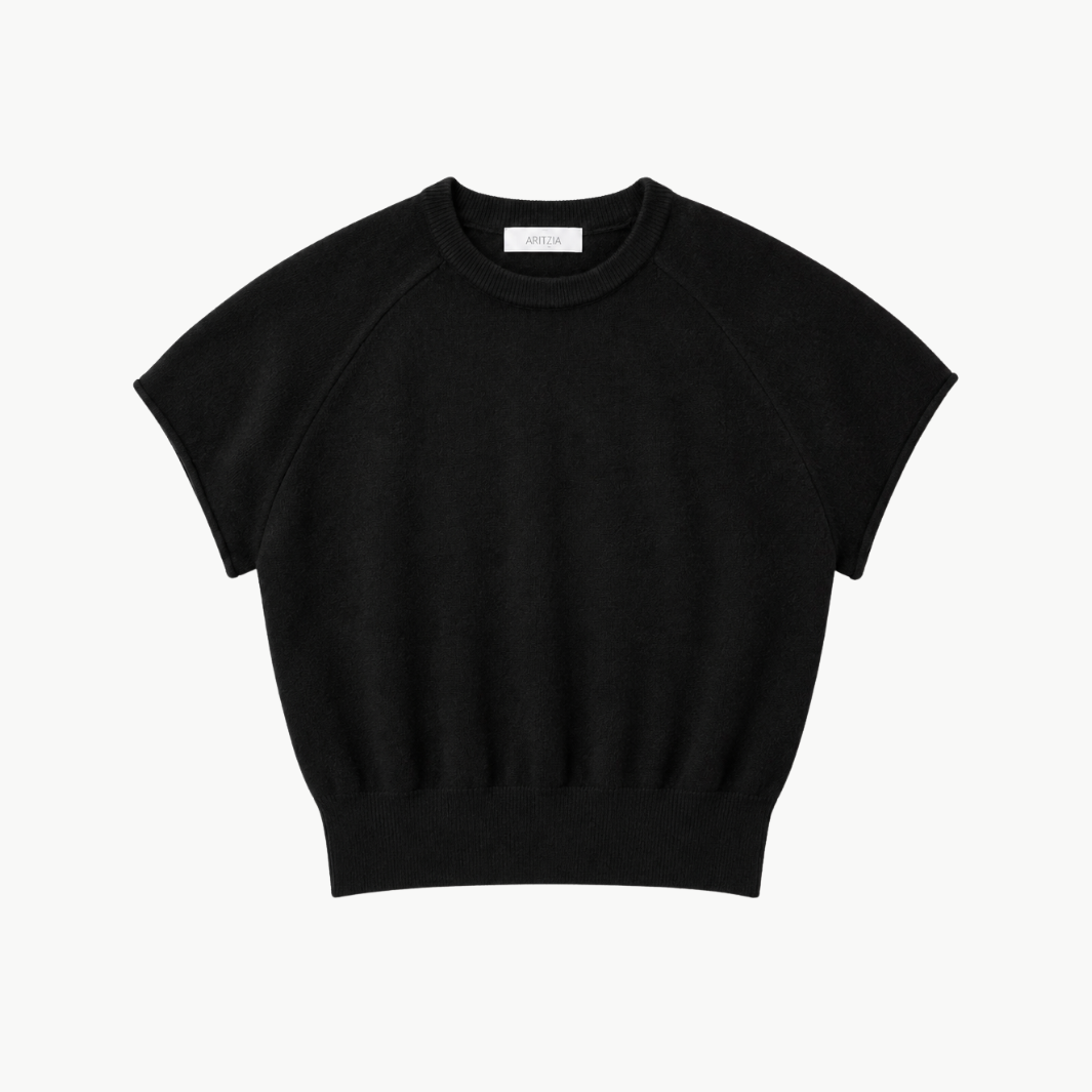 Joani Saddle Raglan Crewneck Tee