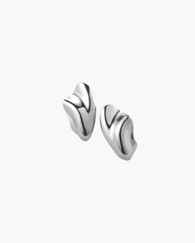 PORTIA EARRINGS IN HIGH POLISH SILVER