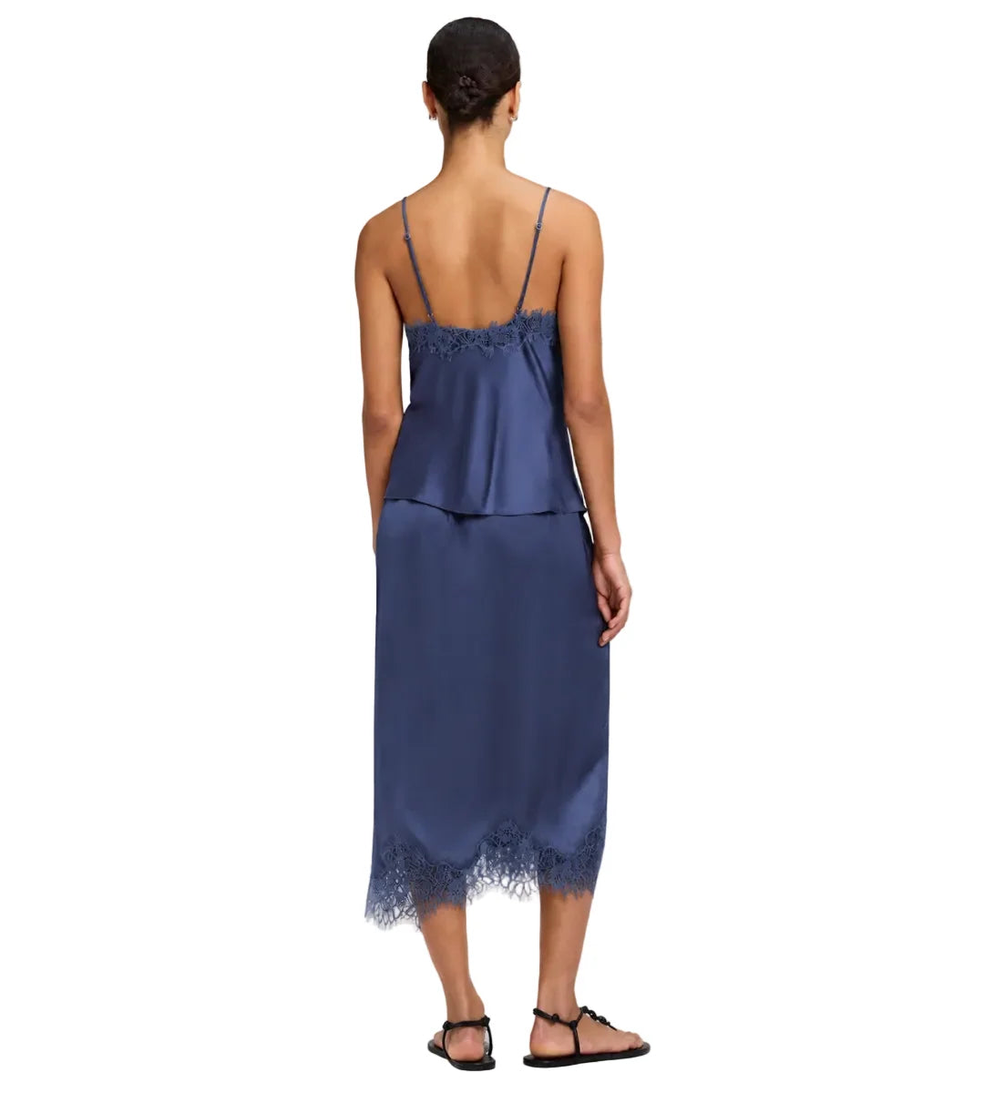 Annabelle Satin and Lace Camisole Top