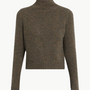 Cashmere Mock-Neck Donegal Sweater