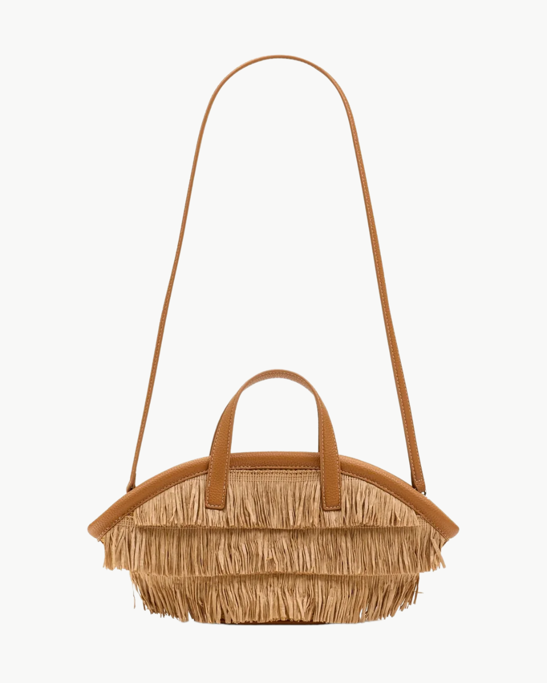MINI FRINGE MERCADO TOTE IN NATURAL - Romi Boutique