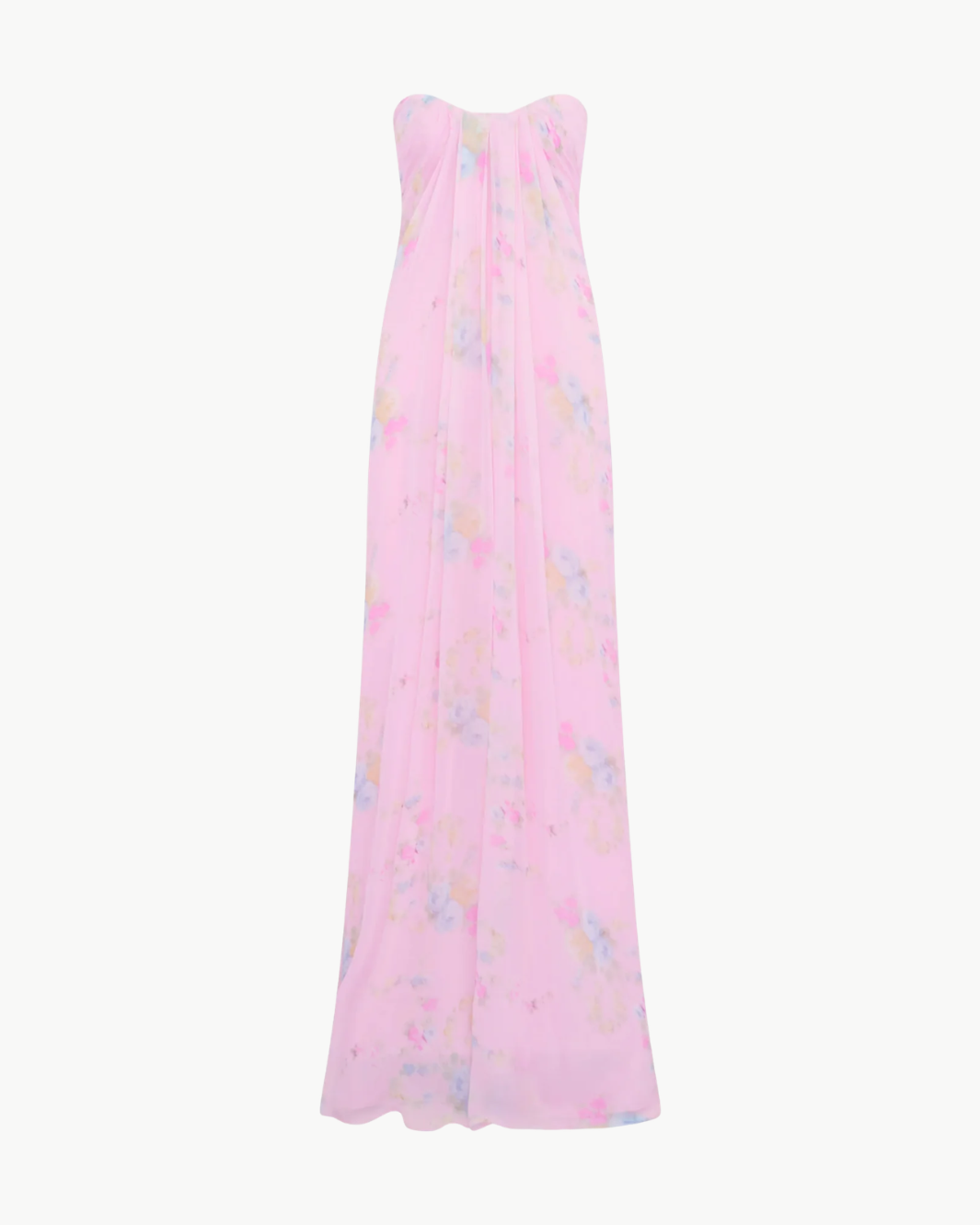 Emara Strapless Floral Gown