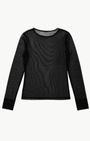 Brazeau Tricot Silk Tulle Top at Romi Boutique